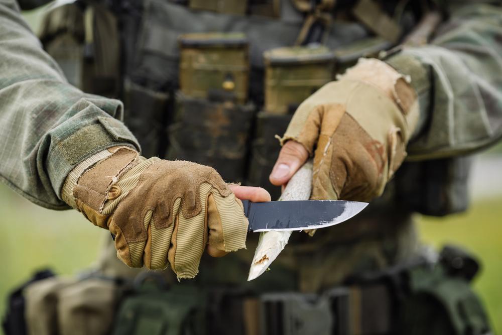 Military Survival Knife sharpening stick