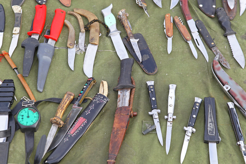 variety of knife blades